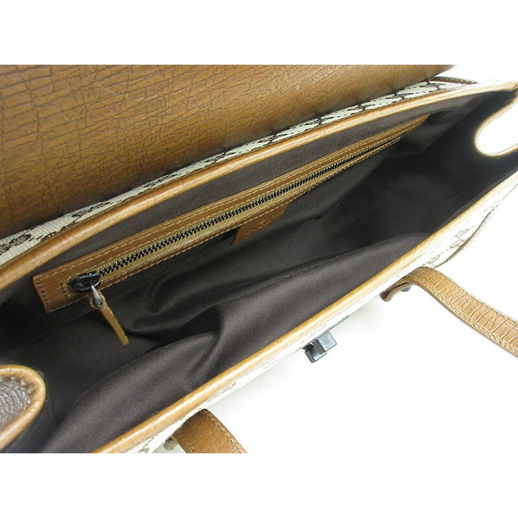 GUCCI Bamboo Handbag GG Canvas Bag - Picture 7 of 10